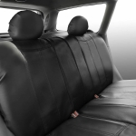 Универсални калъфи за предни и задни седалки на автомобил кола такси taxi , тапицерия пълен компкект от еко кожа в черно