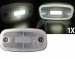 LED Бял Светодиоден Габарит Маткер Токос Неон Ефект, 122mm x 63mm , с Три Функции 12V-24V