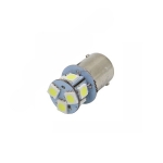 Комплект от 2 броя LED Лед Крушки 8 SMD BA15S 1156 (P21W) 24V Бяла Светлина Срещуположни пинове (180°) в Блистер