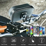 Универсален водоустойчив калъф за телефон 16 см 6.3 инча за колело велосипед мотоциклет мотор мотопед АТВ скутер и др. със стойка