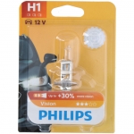 1 брой Халогенна крушка за фар H1 +30% светлина  55W 12V Philips