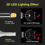 Комплект 3D CSP LED ЛЕД диодни крушки H1 Х1 12V 100W 20000lm за фарове Canbus без грешки 360° градуса