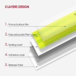 Светлоотразителна рефлекторна самозалепваща се лента фолио с висока фотометрична мощност 45,7 m x 5,5 cm зелена