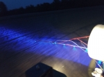 Led Лед работно осветление за щангата на пръскачка струйна лампа фар прожектор халоген синя светлина  12V-24V