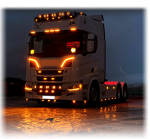  ЛЕД LED Високомощен диоден фар халоген лампа 247 см 12V - 24V бяло-жълто за камиони трактор земеделски машини и др