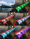127 см Многорежимен Лед Диоден Бар Прожектор Къси/Дълги Светлини Комбинирана Combo - Flood и Spot Светлина серия IM RGB подсветка със 7 различни цвята 50100LM лумена 12-24V