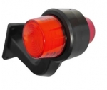 Комплект от 2 броя LED Диодни Странични Рогчета Маркери Габарити Светлини За Камион Тир Ремарке Платформа 12V 24V Оранжево Червено Неон Ефект 170 x 50 mm