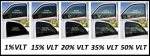 50 СМ X 3 Метра 35% Черно Авто Фолио за затъмняване на стъкла прозорци + нож и шпатула 