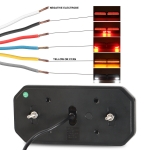 Комплект Ляв + Десен Мултифункционални Диодни LED Лед Стопове с Бягащ Мигач Неон Neon Ефект 12V - 24V 235mm X 110mm X 30mm E9 За Бус Камион Тир Ремарке Караванa