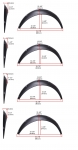 Разширители Раздувки Вежди за Калници PVC предни + задни 4 броя 1КТ