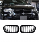 Двойни Бъбреци Решетки За БМВ BMW X5 X6 F15 F85 F16 F86  2014+ Черен Гланц Лак