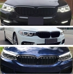 Двойни Бъбреци Решетки За BMW 5 Series БМВ 5-та Серия G30 G31 G38 2017-2019г. 520i, 523i, 528i, 530i, 535i, 550i, 520d, 530d, 530e, 530eX, 530iX, 550iX (xDrive), 540dXЧерен Гланц Лак