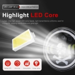 Универсален 7" инча 18см ЛЕД LED фар халоген 12V-24V къси/дълги с DRL дневни светлини мигач бяло-жълто и череп с RGB подсветка с 6 различни цвята за АТВ джип мотоциклет камион трактор и др.