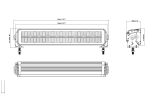 42.8 cm / 17 Инча 12V - 24V Led Bar Лед Бар Пиано дизайн Диоден Прожектор Супер Мощен Бяла и Оранжева Светлина Габарит Мъгла DRL Високо Качество Ново Поколение 9000LM 70W