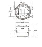 Комплект от 2 броя 4" инча 9.8cм ЛЕД LED фар лампа халоген 12V-24V с DRL дневни светлини мигач бяло-жълто за Jeep Dodge Chrysler Peugeot Ford CITROËN Opel Dacia Jaguar PORSCHE Suzuki Nissan RENAULT