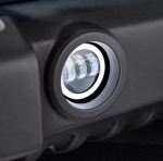 Комплект от 2 броя 4" инча 9.8cм ЛЕД LED фар лампа халоген 12V-24V с DRL дневни светлини мигач бяло-жълто за Jeep Dodge Chrysler Peugeot Ford CITROËN Opel Dacia Jaguar PORSCHE Suzuki Nissan RENAULT