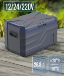 Преносим хладилник фризер хладилна кутия с компресор 12V/24V 100/220V 26.8 литра Flexzon