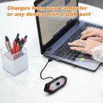 Комплект мигачи за велосипед, тротинетка с включен клаксон, USB зареждане, 5 режима на светлина, IP65 водо- и прахоустойчивост, лесен монтаж