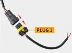 Комплект 2 броя LED фарове за мъгла, халогени за Dacia, Renault, Ford, Citroen, Suzuki, бяла светлина, Ø91 мм, 12V, алуминиев корпус, H8/H11 букса