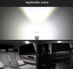 Комплект от 2 броя LED Лед Диодни Крушки За Габарит T10 W5W – 3030 + 3014 SMD, студено бяла светлина 6000K, 12–24V, CANBUS без грешки