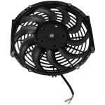 Универсален електрически вентилатор за радиатор - 12 инча (30см.), 12V, 80W, ABS и стомана, безшумен