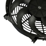 Универсален електрически вентилатор за радиатор – 14 инча(36см), 12V, 80W, ABS и стомана, безшумен