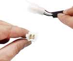 Маска с LED Фар за мотор, мотоциклет Бяла с къси и дълги светлини - Универсален модел за ENDURO / Trail / Streetfighter