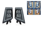 Комплект LED Фарове с DRL дневна светлина къси-дълги, мигач за камион Volvo FH13 FH16 FM460 FH500 - 24V