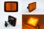 LED оранжев сигнален габарит с 70 LED светодиода, 12-24V