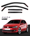 Комплект от 4бр. ветробрани за VW Polo MK5 - 5 врати хечбек - 2009-2017