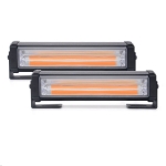 Комплект 2 Броя С Контролер 12.5 cm Сигнална Аварийна Блиц Маяк Led Бар Лампа Пътна Помощ Платформа