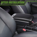 Подлакътник барче за Opel Astra J 2009–2018 MK4 - Еко кожа – Черен