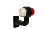 Комплект от 2 бр. LED маркери рогчета 12V-24V, бяло-червено, Неон ефект - за ремаркета, платформи, камиони и др.