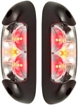LED габарит, токос, 12V-24V, бяла, червена и оранжева светлина - за ремаркета, платформи, камиони и др.