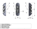 LED габарит, токос, 12V-24V, бяла, червена и оранжева светлина - за ремаркета, платформи, камиони и др.