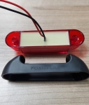 LED габарит, маркер, токос, Червен, Неон ефект, 12V-24V - за ремаркета, платформи, камиони и др.