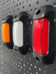 LED габарит, маркер, токос, Червен, Неон ефект, 12V-24V - за ремаркета, платформи, камиони и др.