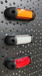 LED габарит, маркер, токос, Червен, Неон ефект, 12V-24V - за ремаркета, платформи, камиони и др.