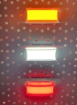 LED габарит, маркер, токос, Бял, Неон ефект, 12V-24V - за ремаркета, платформи, камиони и др.