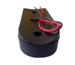 Опушен LED габарит, маркер, токос, Бял, 4 диода, 12V-24V - с извит гръб за монтаж на Ролбар, Булбар