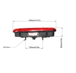Десен Стоп с Букса 35cm x 12,5cm Бус Камион ТИР Ремарке Караванa Платформа 12V-24V с крушки 5 функции