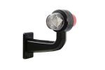 Комплект 2 бр. LED маркери рогчета 12V-24V, бяло-червено - за ремаркета, платформи, камиони и др.