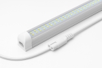 LED Лампа бяла светлина 72 LED, 12V/24V, 6500K, 33 см – Алуминиев корпус, с кабел и букса за свързване