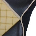 Комплект 1+1 тапицерия от еко кожа за MAN TGX EURO 6 2021+ - бежово-черно