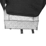 Комплект 1+1 тапицерия от еко кожа за MAN TGX EURO 6 2021+ - сиво-черно