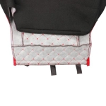 Комплект 1+1 тапицерия от еко кожа за MAN TGX EURO 6 2021+ - червено-черно