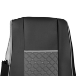 Комплект 1+1 тапицерия от еко кожа за DAF XF 106 2015-2021 - сиво-черно