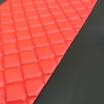 Комплект 1+1 тапицерия от еко кожа за MERCEDES ACTROS MP4 EURO 6 2015-2021 - червено-черно