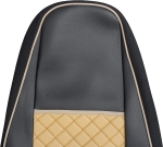 Комплект 1+1 тапицерия от еко кожа за VOLVO FH12 EURO 5 2006- 2015 - бежово-черно