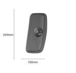 Универсално външно странично широкоъгълно огледало за обратно виждане 24х15см за камион автобус строителни и селскостопански машини багери кемпери и др.